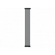 Радиатор труб. Zehnder Charleston 2180, 06 сек.1/2 ниж.подк. RAL9017 matt (9217) (кроншт.в компл)