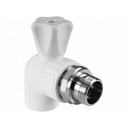 Кран шаровой для радиатора угловой 20 х 1/2quot; (60/10) VALFEX