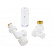 Комплект узла нижнего подкл SCHLOSSER осевой STANDARD MINI 1/2quot; (белый) с термоголовкой MINI DIAMANT М30х1,5