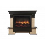 Портал Firelight Forte 30S камень бежевый, шпон темный дуб