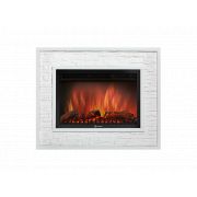 Портал Firelight Loft 30 камень белый, белая эмаль