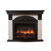 Портал Firelight Torre 25S камень белый, шпон венге