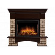 Портал Firelight Forte Wood 25 камень коричневый, шпон темный дуб