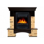 Портал Firelight Pietra Nuovo Classic камень сланец натуральный, шпон темный дуб