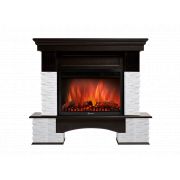 Портал Firelight Pietra Nuovo 25 камень сланец белый, шпон темный дуб