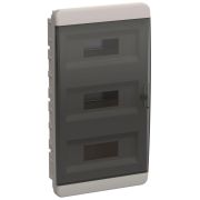 Корпус ЩРВ-П-36 TEKFOR IP41 черн. прозр. дверь пластик. IEK TF5-KP12-V-36-41-K01-K03