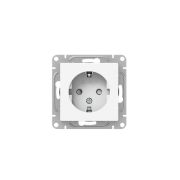 Розетка СП Эпика 16А с заземл. защ. шторки механизм бел. EKF UP1-SOW-111