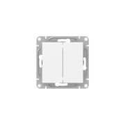 Выключатель проходной 2-кл. СП Эпика механизм бел. EKF UP1-SWW-21