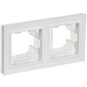 Рамка 2-м BRITE РУ-2-БрАБ-44 IP44 арктич. бел. IEK BR-M22-44-K91