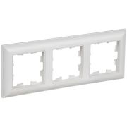 Рамка 3-м BRITE РУ-3-БрАБ арктич. бел./бел. IEK BR-M32-12-K91