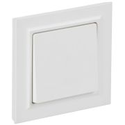 Выключатель 1-кл. СП BRITE ВСР10-1-0-БрАБ 10А в сборе арктич. бел. IEK BR-V10-0-10-K91-F