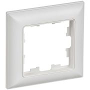 Рамка 1-м BRITE РУ-1-БрАБ арктич. бел./бел. IEK BR-M12-12-K91