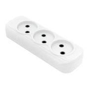 Колодка удлинителя 3-м без заземл. 10А Эксперт 2.2кВт EKF AKB10-3