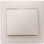 Выключатель 1-кл. СП Кварта 10А IP20 ВС10-1-0-ККм крем. GENERICA EVK10-K33-10-DM