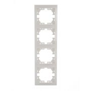 Рамка 4-м Mira вертикал. бел. LEZARD 701-0200-154