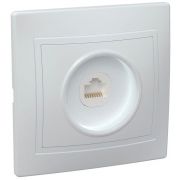 Розетка компьютерная 1-м СП Кварта РК10-КБ IP20 бел. GENERICA EKK10-K01-DM