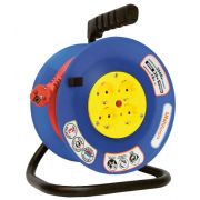 Удлинитель на катушке 4х30м с заземл. 6А IP44 ВЕМ-250 ПВС 3х0.75 термозащита защ. шторки UNIVersal 1680